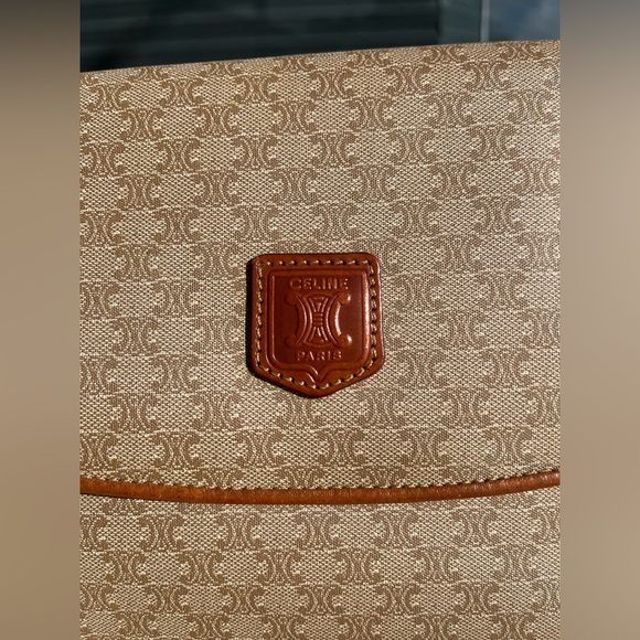 Céline Macadam Clutch Bag Brown Beige - Picture 2 of 10